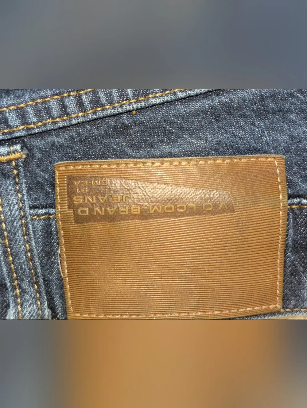 Volcom Vorta Slim Straight Jeans Men's 33 Dark Wash Skate Stretch Denim